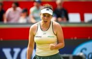 Noskova celebrates a point in the Ecotrans Ladies Open Berlin 2024 - Source: Getty